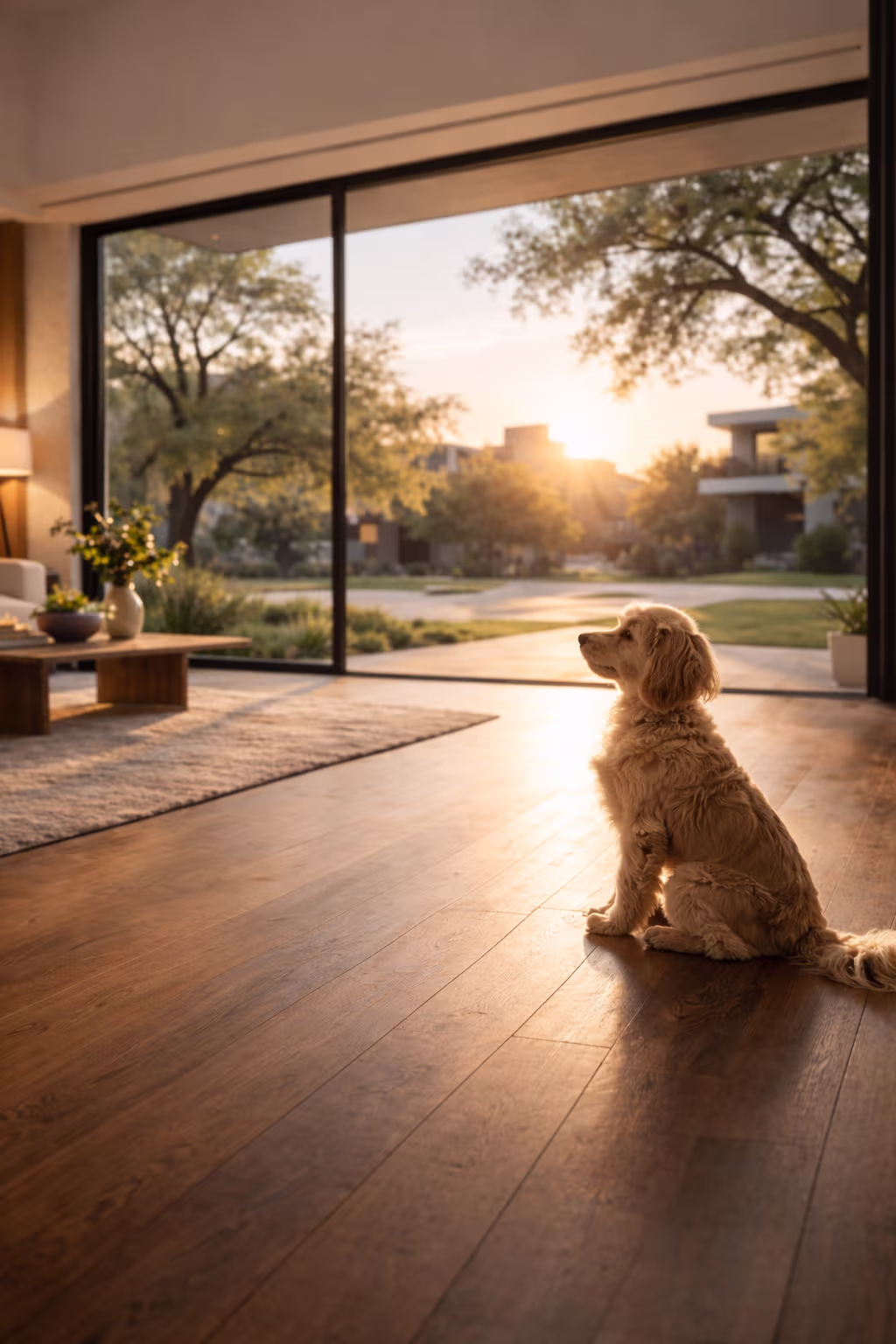 Luxury in-home dog grooming service in Round Rock, Texas inside a modern home